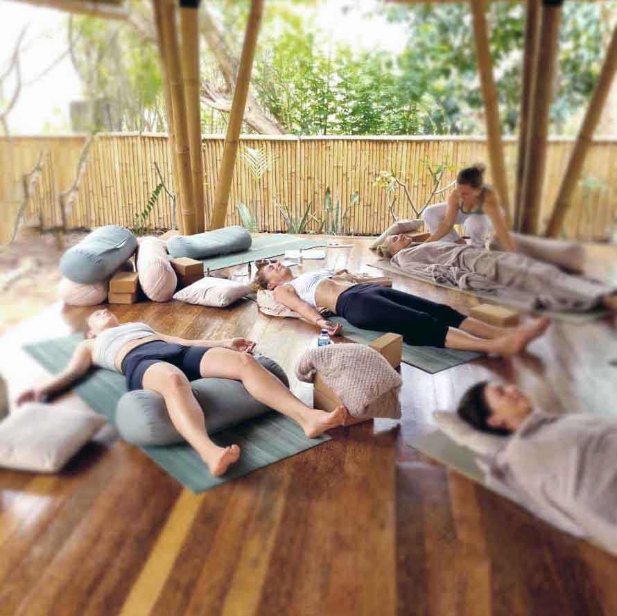 picture of Sarah sitting in meditation